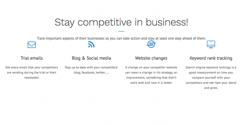 Competitive Business - 75% Off ($360 / Year) to Monitor 4 Competitors (Stackable)